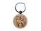 Mythical Winged Horse Pegasus Engraved Wood Round Keychain Tag Charm